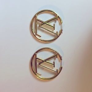 Louis Vuitton Gold Hoops
